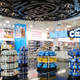 Oreo Café interior with displays of cookie packages and a food and beverage counter